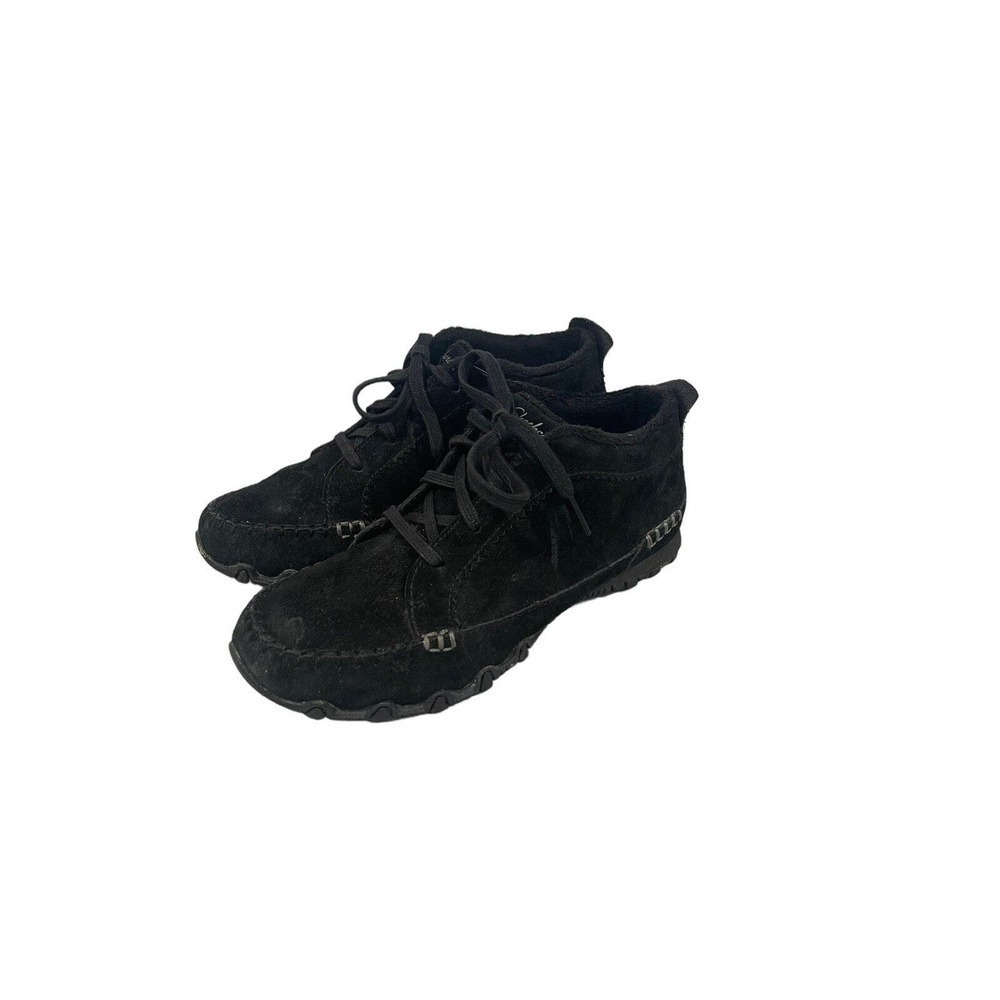 Skechers Bikers Lineage Moc Toe Lace Up Chukka Relaxed Fit Suede Ankle Boot 5.5